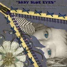 Paula K - Baby Blue Eyes Layout