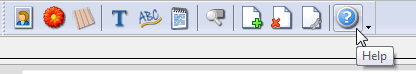 The Help icon on the toolbar