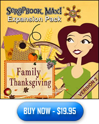 Family Thanksgiving Scrapbooking Kits and Templates