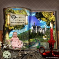 crops2dawn-Fairytale Baby Layout