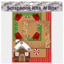 Kathy Wadell - Art Deco Gingerbread House Mini-Kit - Scrapbook MAX! Booster Pack Store