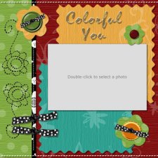 Wendy Gibson - Colorful You Template - Scrapbook MAX! Booster Pack Store