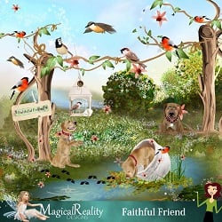 Faithful Friend Scrapbook Page Kit