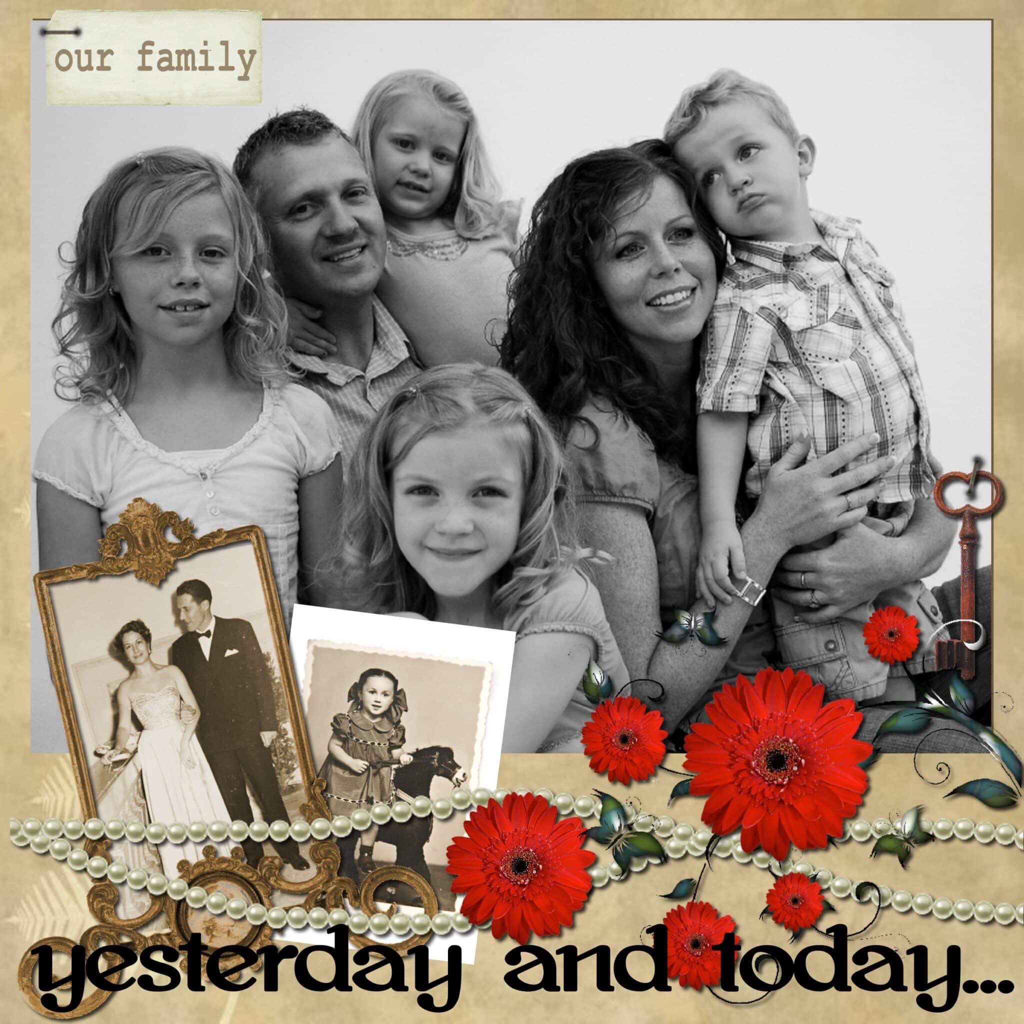 Share the Love of Family Family Heritage Example Layout