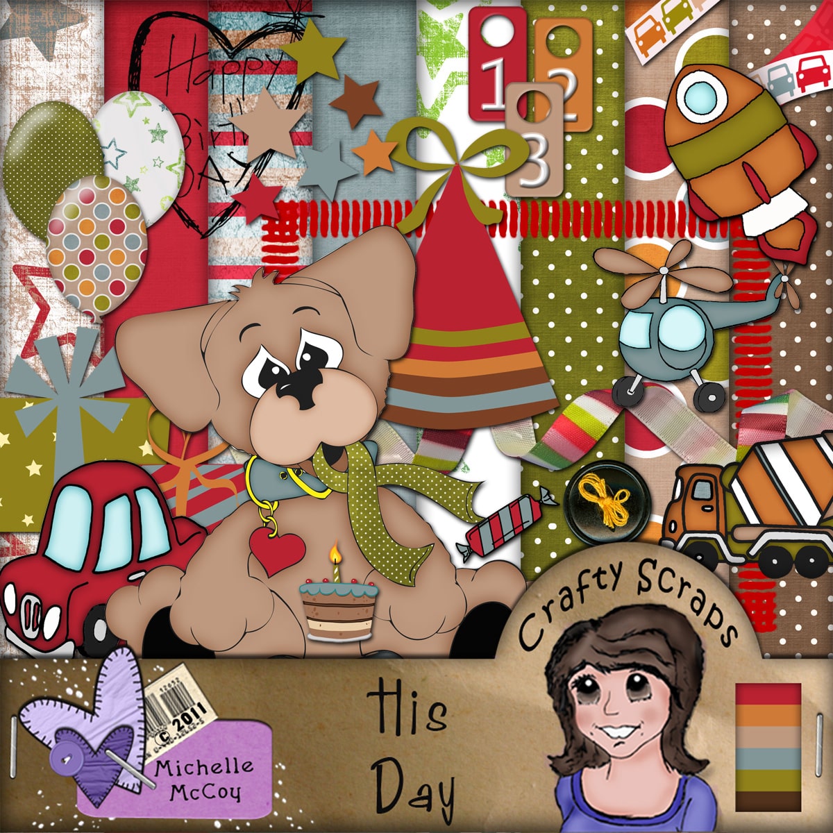 His Day Scrapbook Page Kit His Day Scrapbook Page Kit