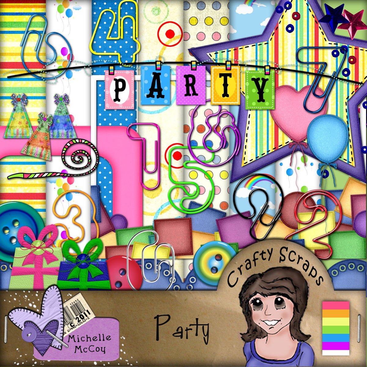 Party Scrapbook Page Kit Party Scrapbook Page Kit