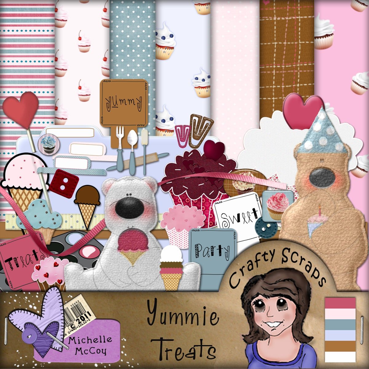 Yummie Treats Scrapbook Page Kit