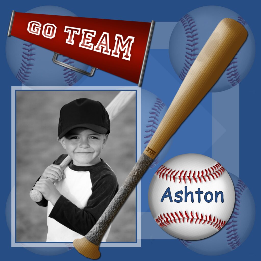 Sports Scrapbook Page