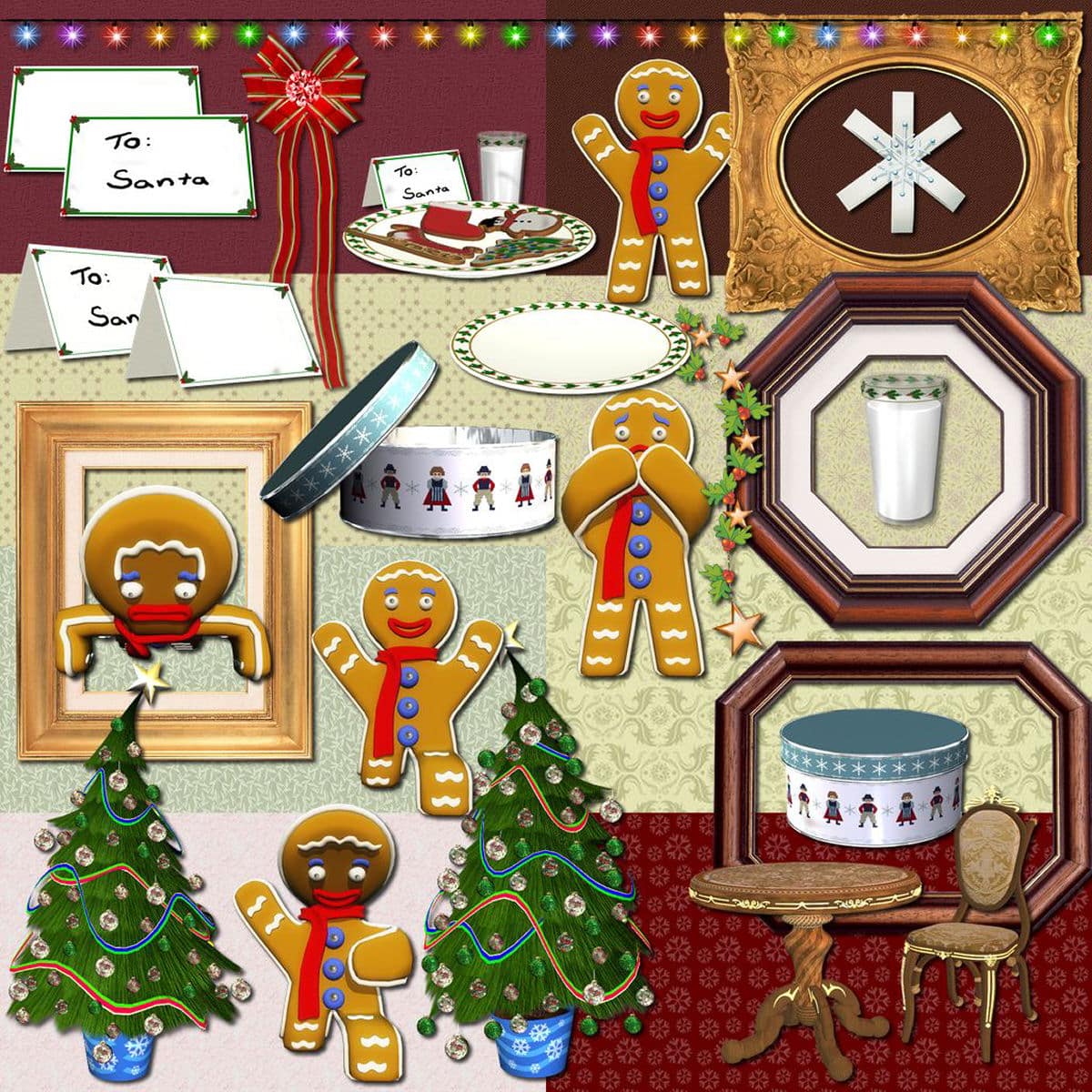 Gingerbread Fun Scrapbook Page Kit Gingerbread Fun Scrapbook Page Kit