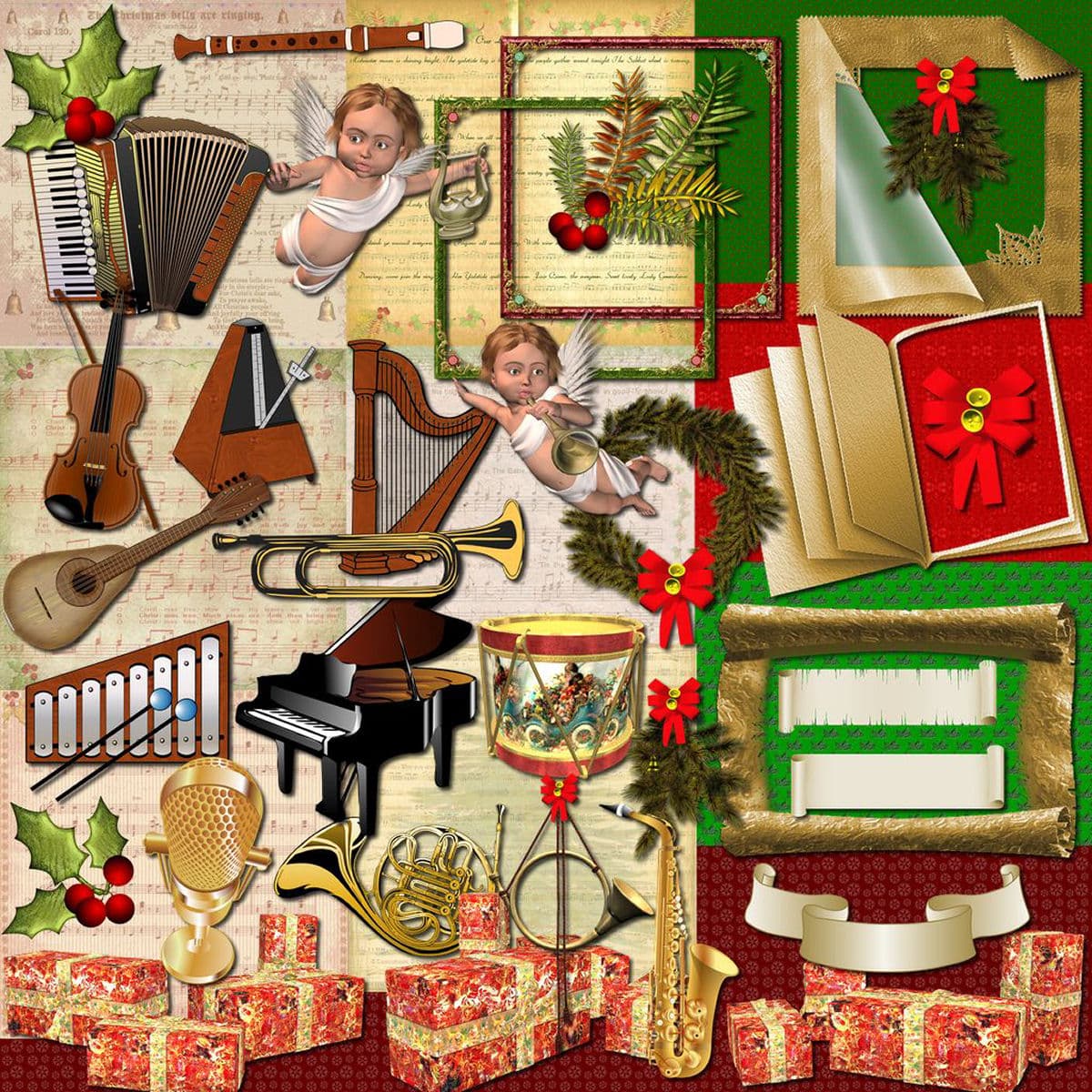 Music Scrapbook Page Kit Music Scrapbook Page Kit