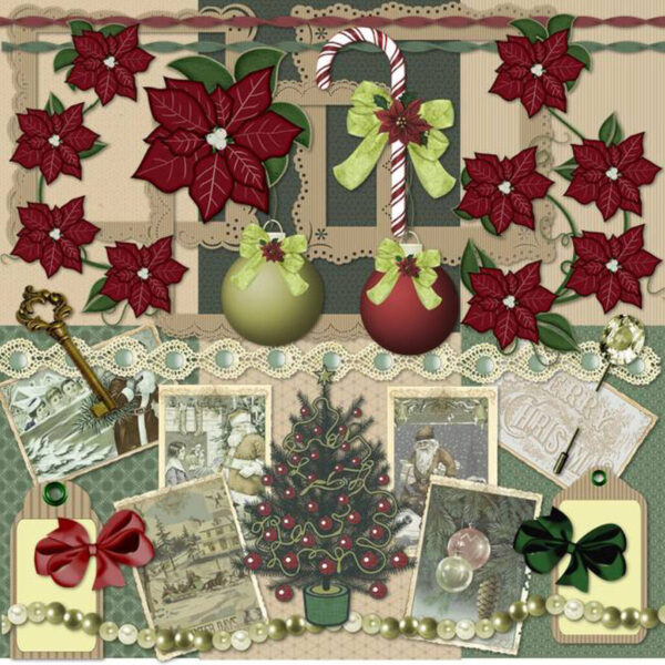 Victorian Wishes Scrapbook Page Kit