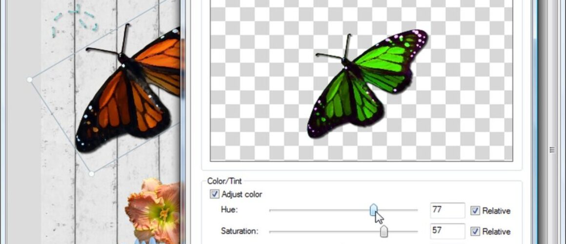 Colorizing Elements in Scrapbook MAX!