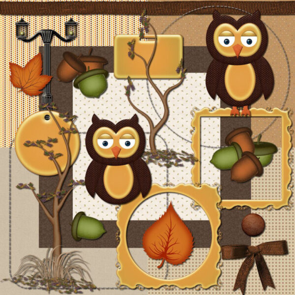 Twoo Whit Twoo Woo Scrapbook Page Kit