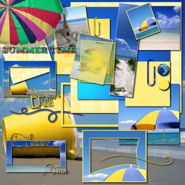 In The Summer Time Scrapbook Page Kit