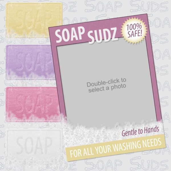 Soap Suds Sample Scrapbook Layout