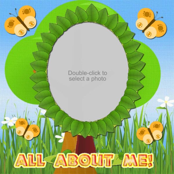 Me And My Family Sample Scrapbook Layout