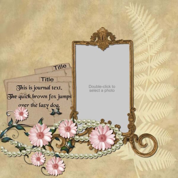 Missing Links Sample Scrapbook Layout