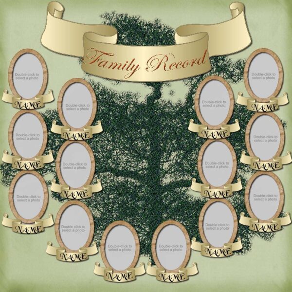 Rooted In History Sample Scrapbook Layout