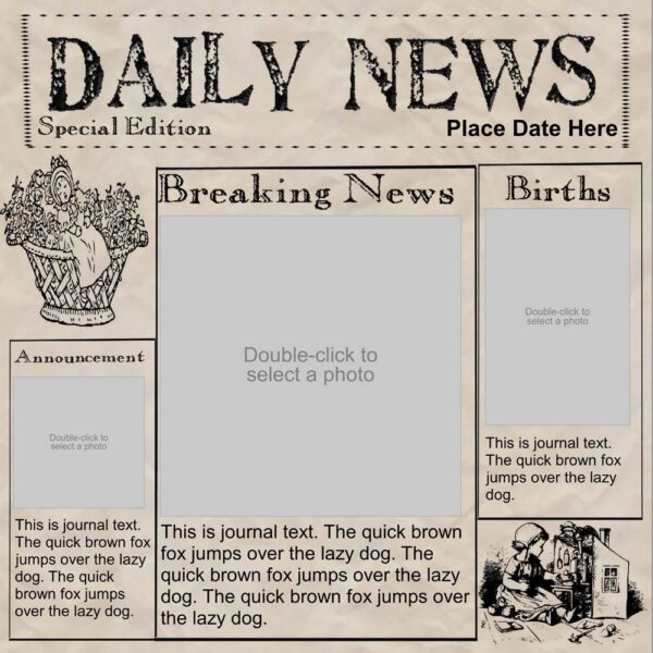 This Is Your Life Sample Scrapbook Layout