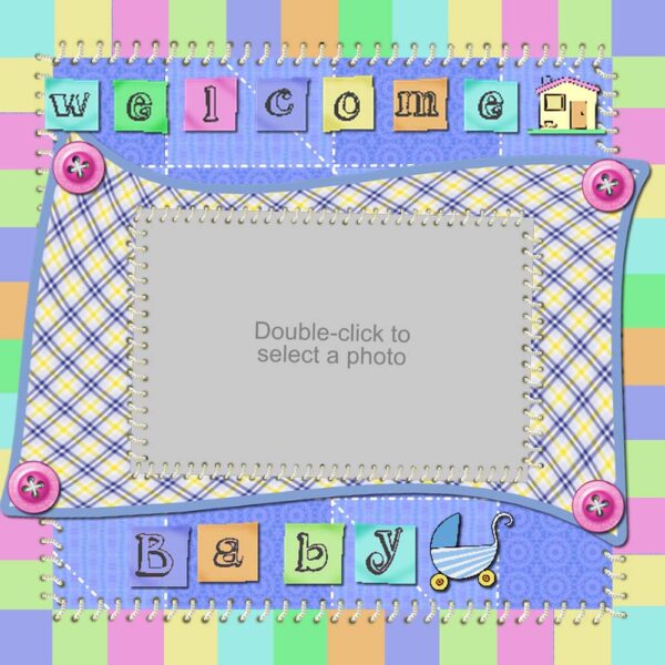 Welcome To Our Family Sample Scrapbook Layout