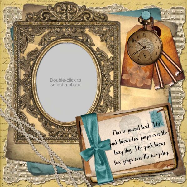 Yesterday Once More Sample Scrapbook Layout