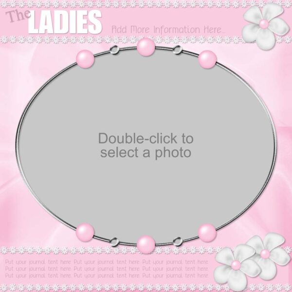 The Ladies Sample Scrapbook Layout