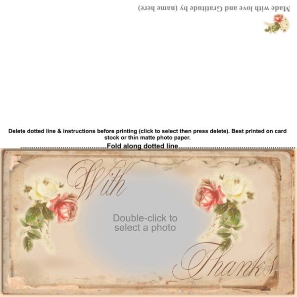 With Thanks Sample Scrapbook Layout