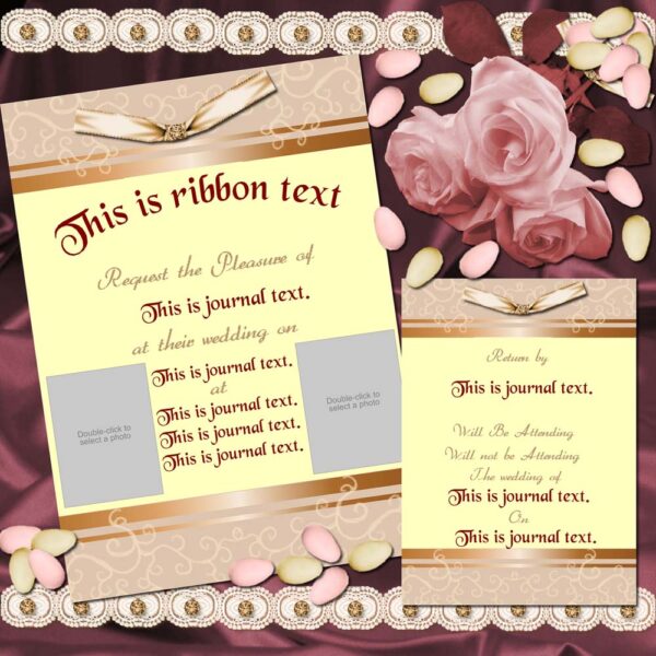 You're Invited Sample Scrapbook Layout