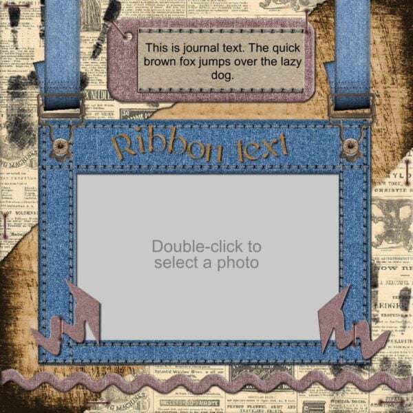 Grungy Guy Sample Scrapbook Layout