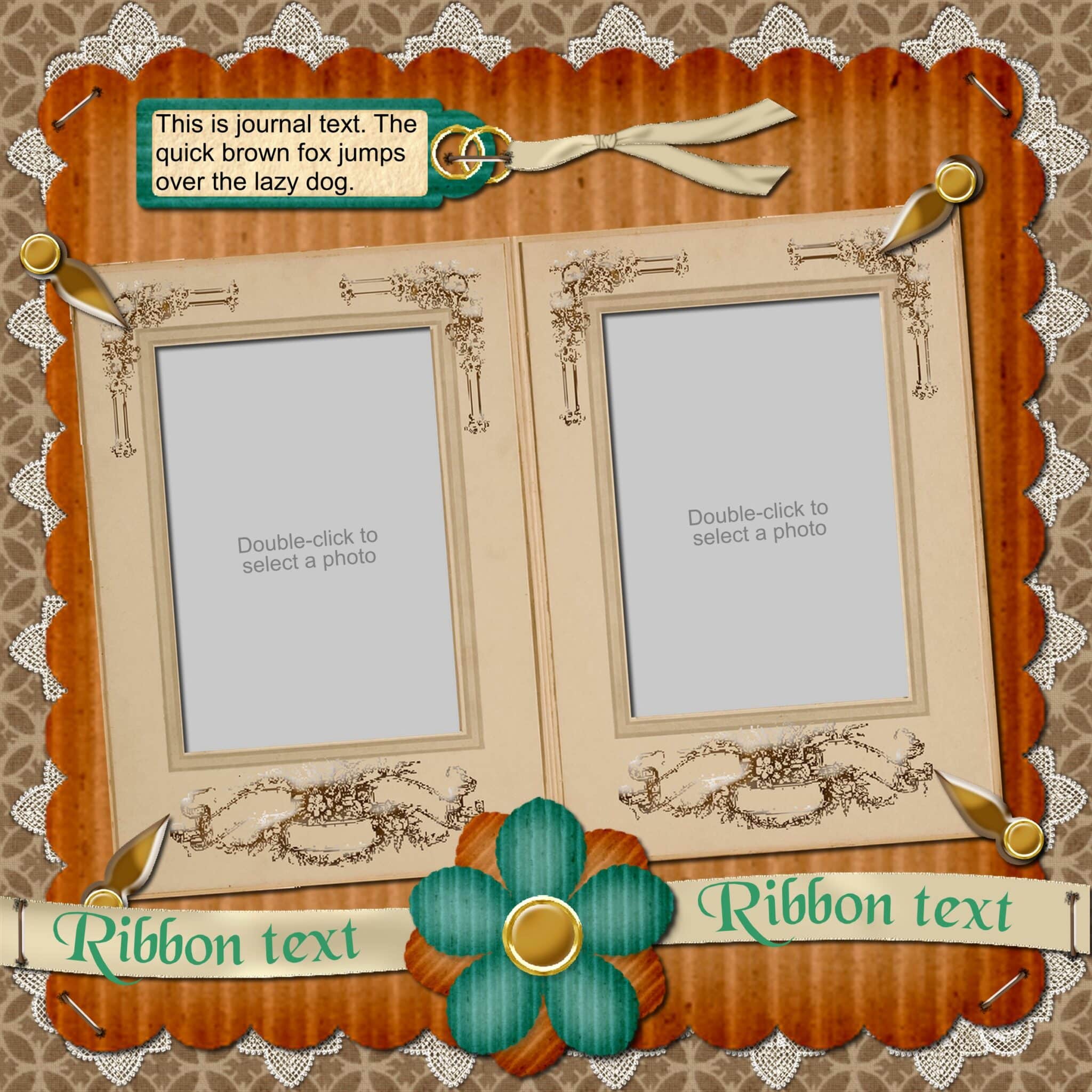 Heritage Sample Scrapbook Layout