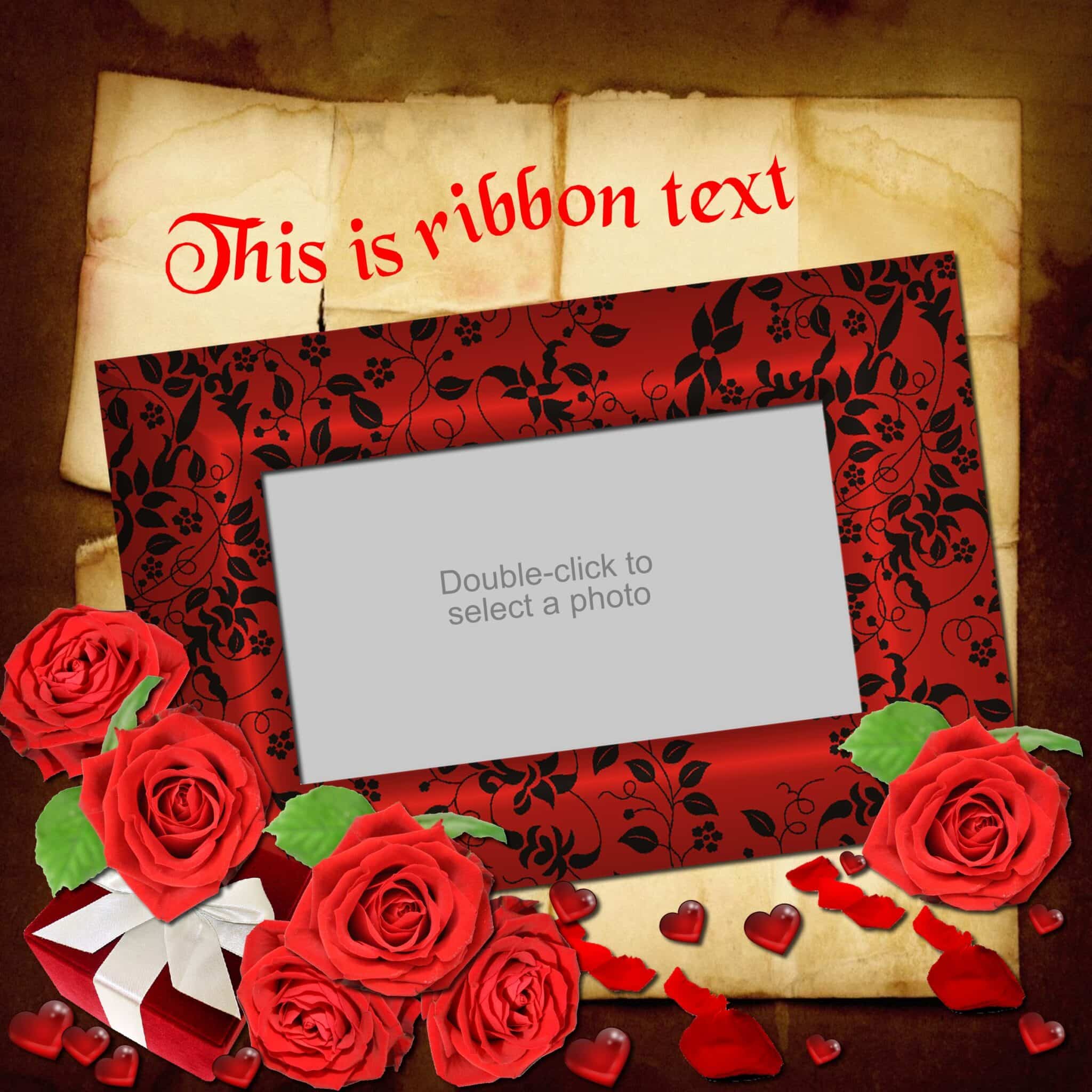 I Luv U Sample Scrapbook Layout