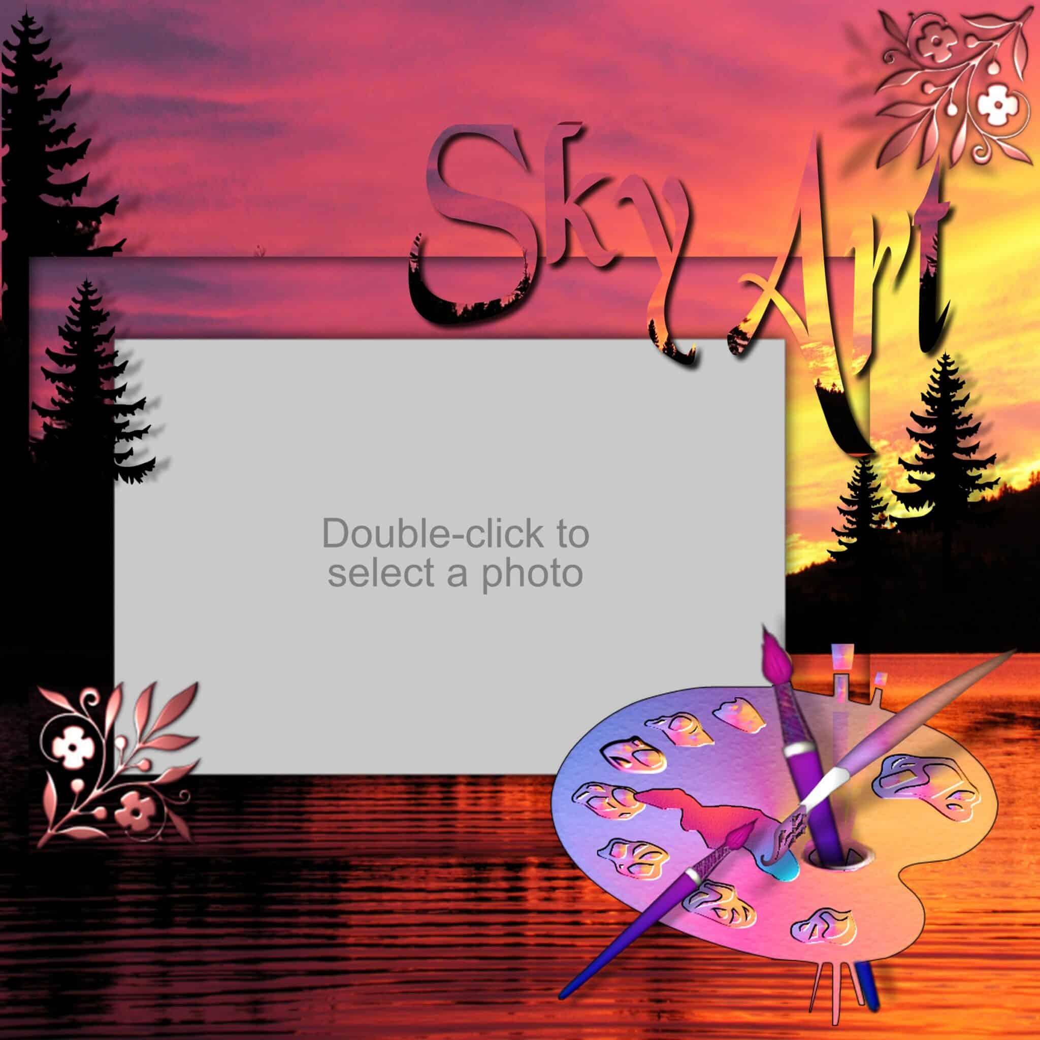 Sunset Palette Sample Scrapbook Layout