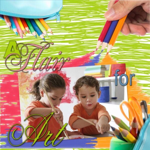 Artistic Flair Sample Scrapbook Page
